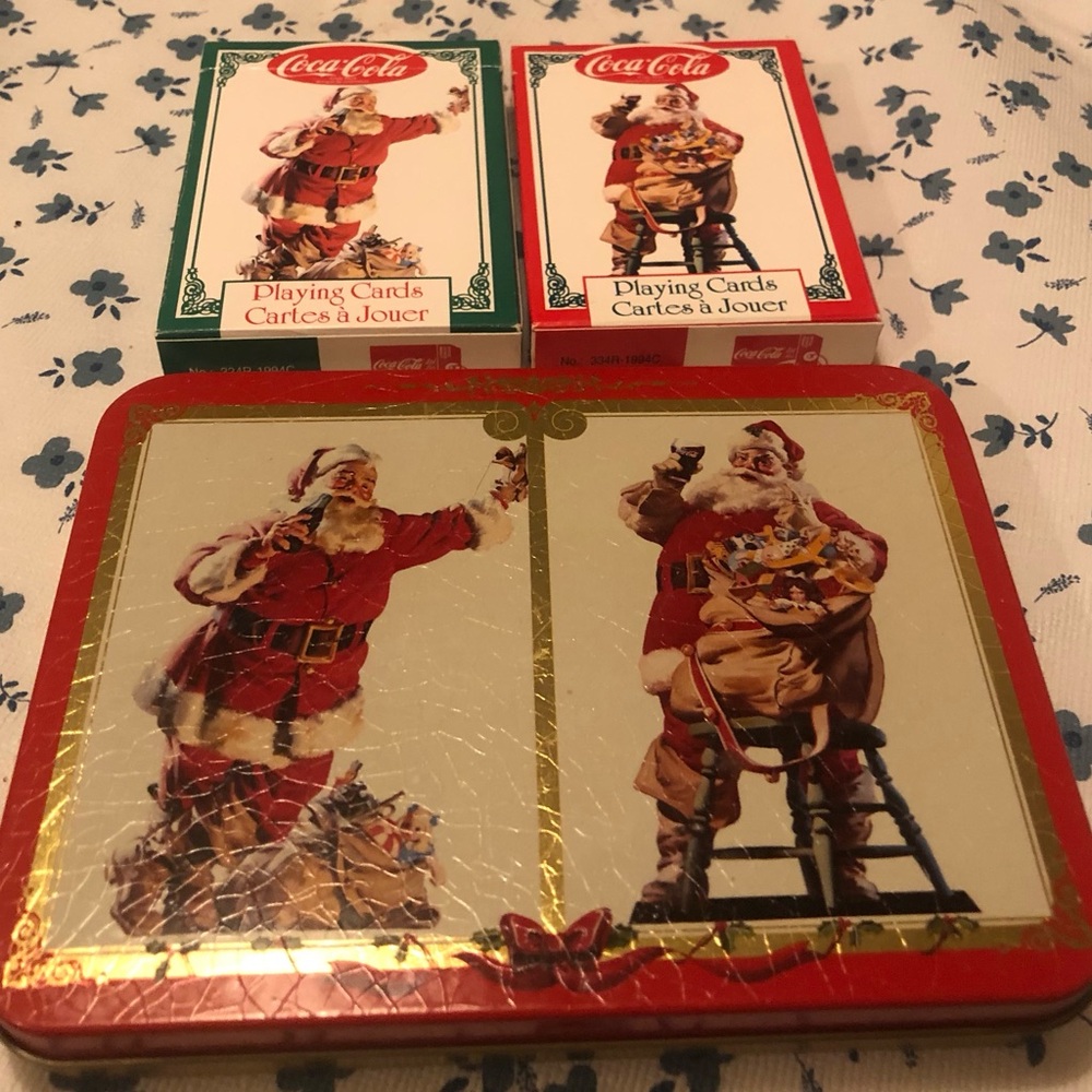 Coca Cola limited edition playing  cards 1994
Two decks of cards